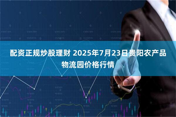 配资正规炒股理财 2025年7月23日贵阳农产品物流园价格行情
