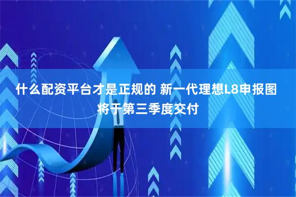 什么配资平台才是正规的 新一代理想L8申报图 将于第三季度交付
